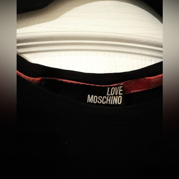 Love Moschino Dandy Hat Print Black Long Sleeve Graphic ShirtMen's Size Medium - Picture 2 of 3